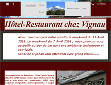 Tablet Screenshot of hotelvignau.fr